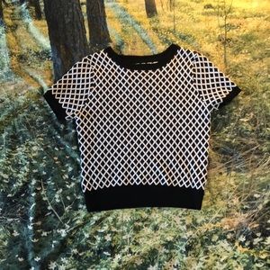 Forever 21 black patterned top